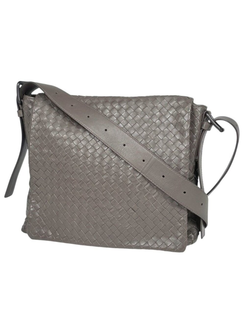 Bottega Veneta Shoulder Bag Intrecciato Leather Beige
